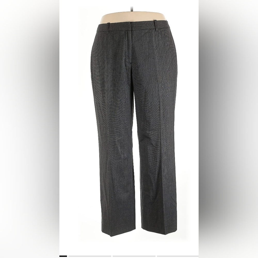 Jones New York Sydney Charcoal Dress Trousers Size 16
